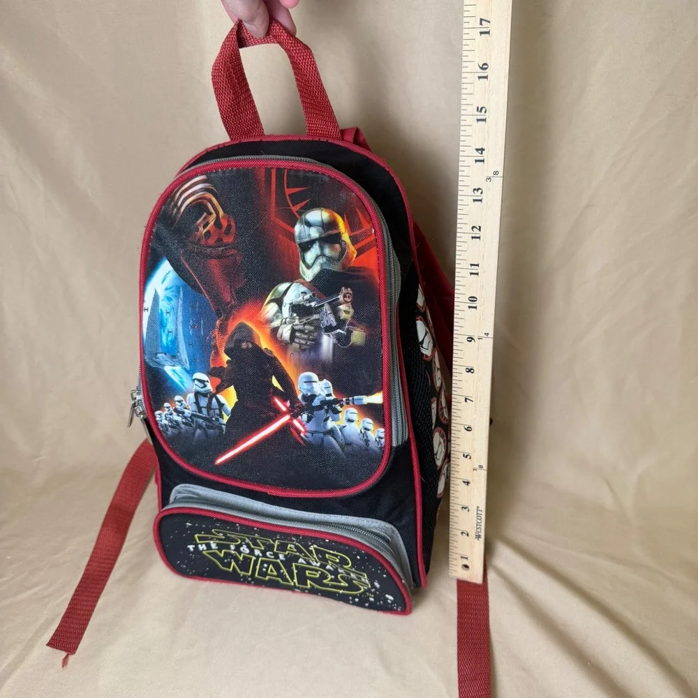 Star Wars The Force Awakens Kylo Ren Stormtrooper Kids Backpack Black Red